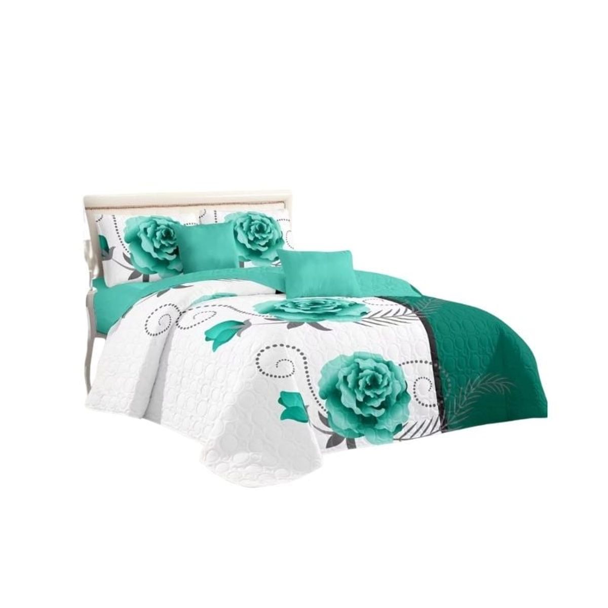 GENERICO - Cubrecama Quilt De Verano King Diseños Estampados Floral