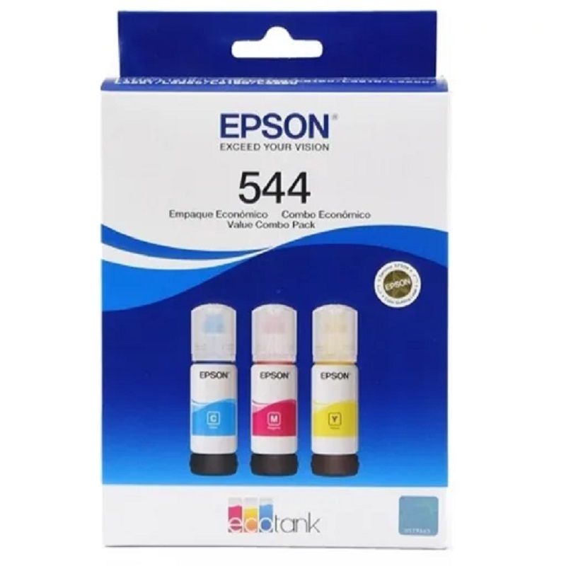 EPSON - Botellas de Tinta Epson T544 65ml pág. 4.500 C-M-A T544520-3P