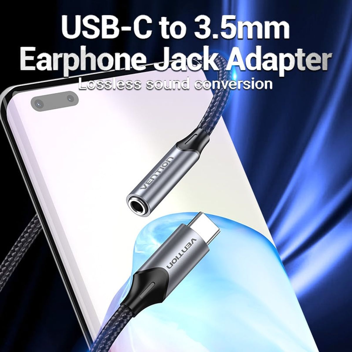 VENTION - Adaptador USB-C a 35mm adaptador DAC 01m - Vention