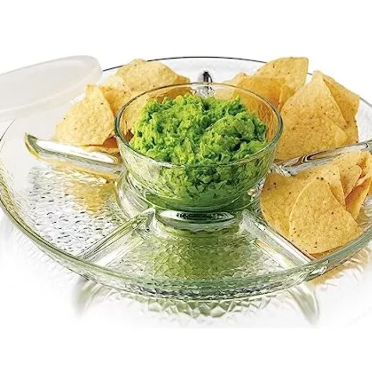 GENERICO - Set De Platos De Vidrio Frost 3 Piezas