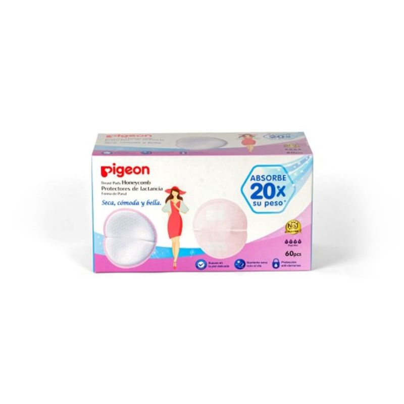 PIGEON - Absorbente De Leche Pigeon Honeycomb 60 Pcs