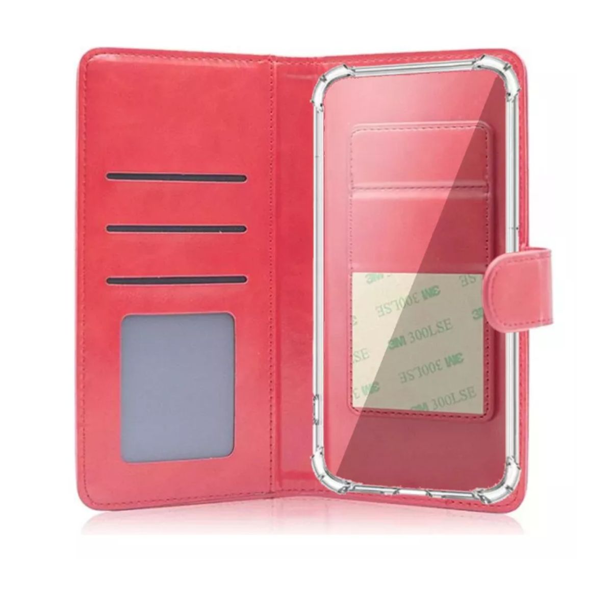 GENERICO - Flip Cover Agenda Roja Para Samsung todos Los Modelos