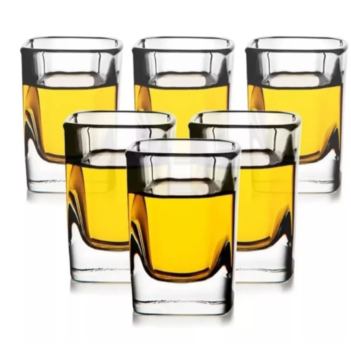 GENERICO - Vasos Shot Tequilero Vidrio Grueso Set 6 Piezas 75ml