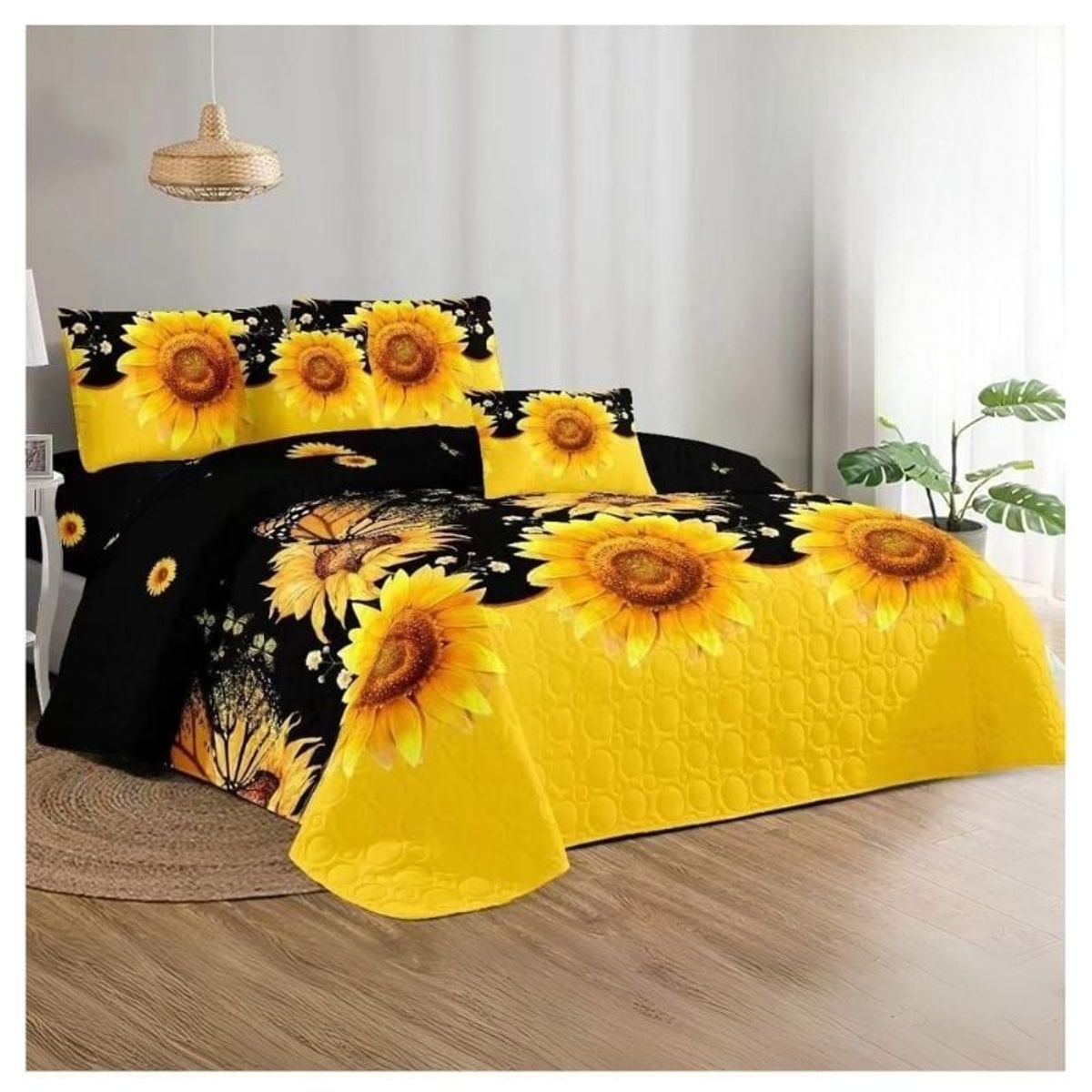 GENERICO - Cubrecama Quilt De Verano Plaza y Media Diseños Estampados