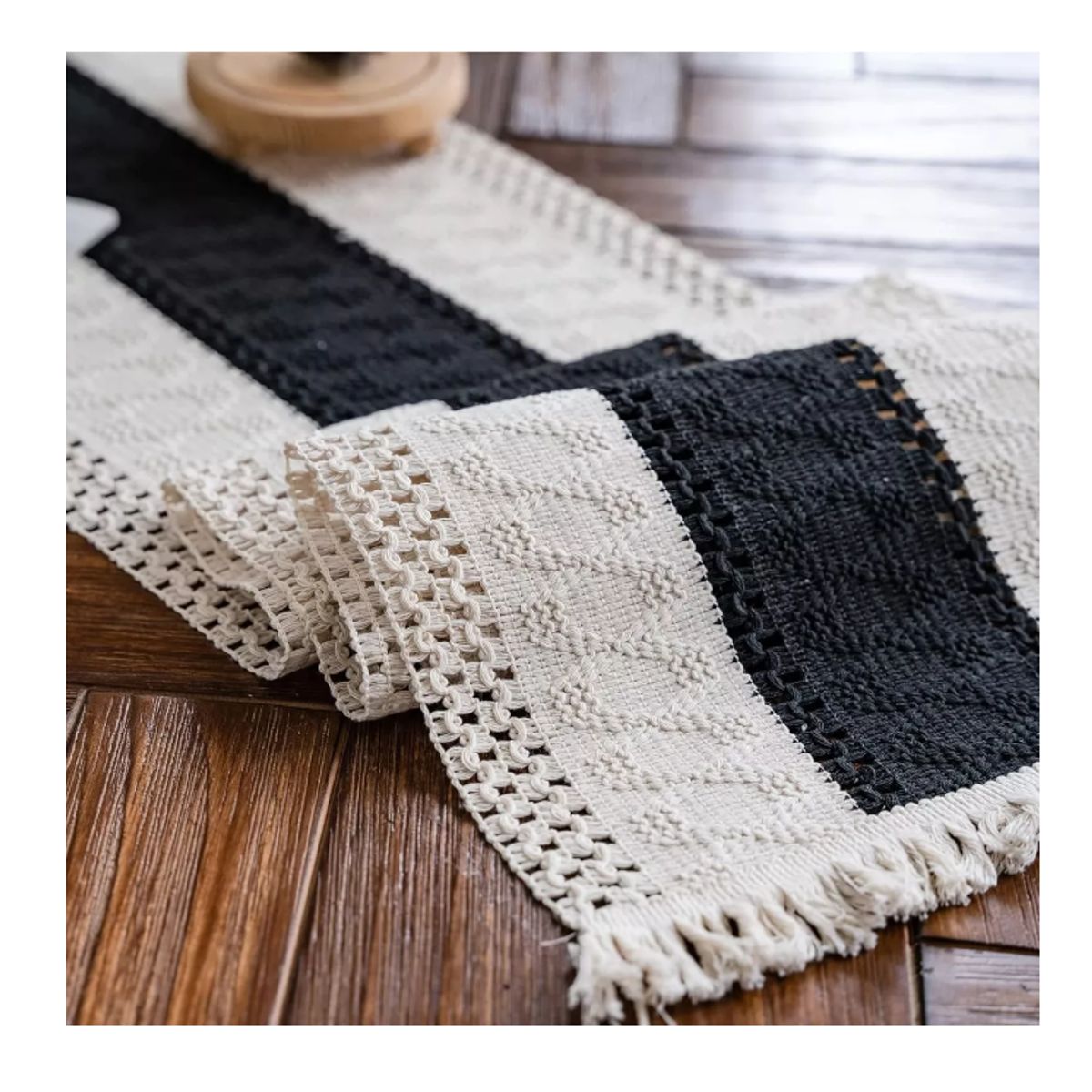 GENERICO - Camino De Mesa Algodon Yute Casa Mantel De Centro 180 X 30