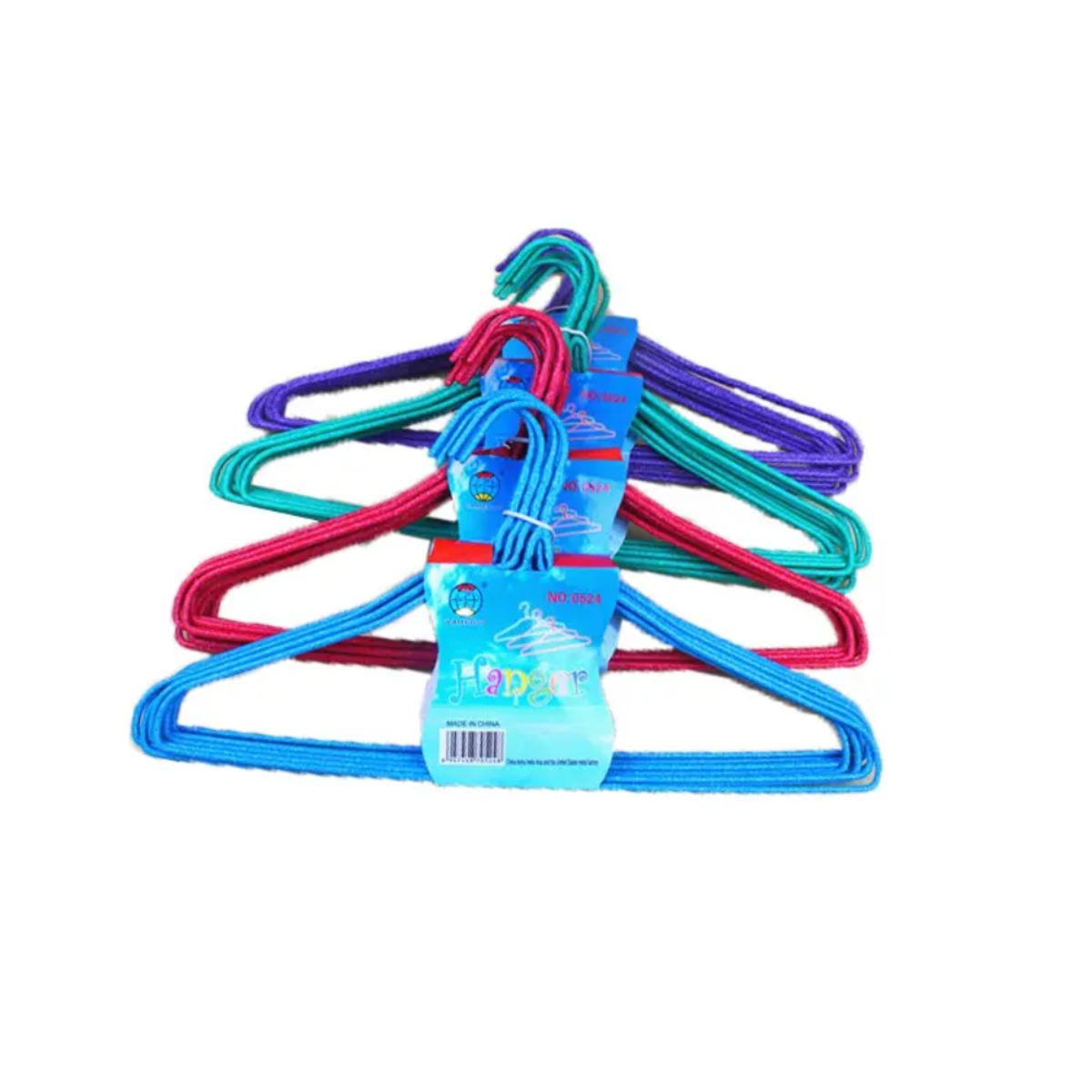 GENERICO - x10 Ganchos Colgadores Ropa Closet Percha Perchero Rojo