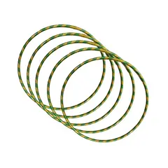 GENERICO - Ula Ula Aro Artístico Pack X 5 Unidades Medidas 75cm