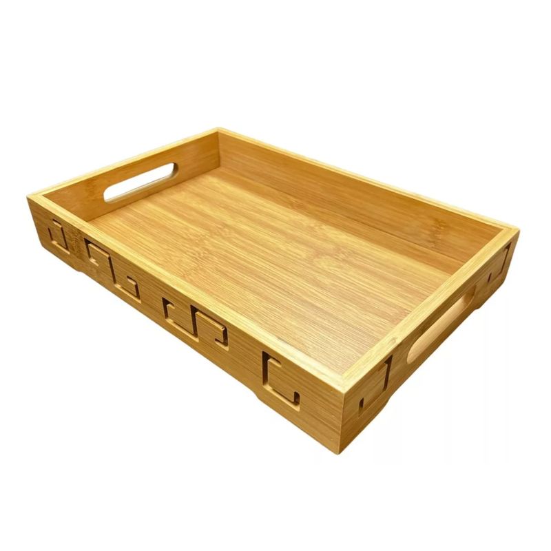 GENERICO - Bandejas De Madera Bandeja Desayuno Bandejas Garzon 33x22cm