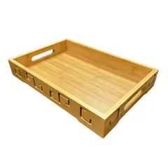 GENERICO - Bandejas De Madera Bandeja Desayuno Bandejas Garzon 33x22cm