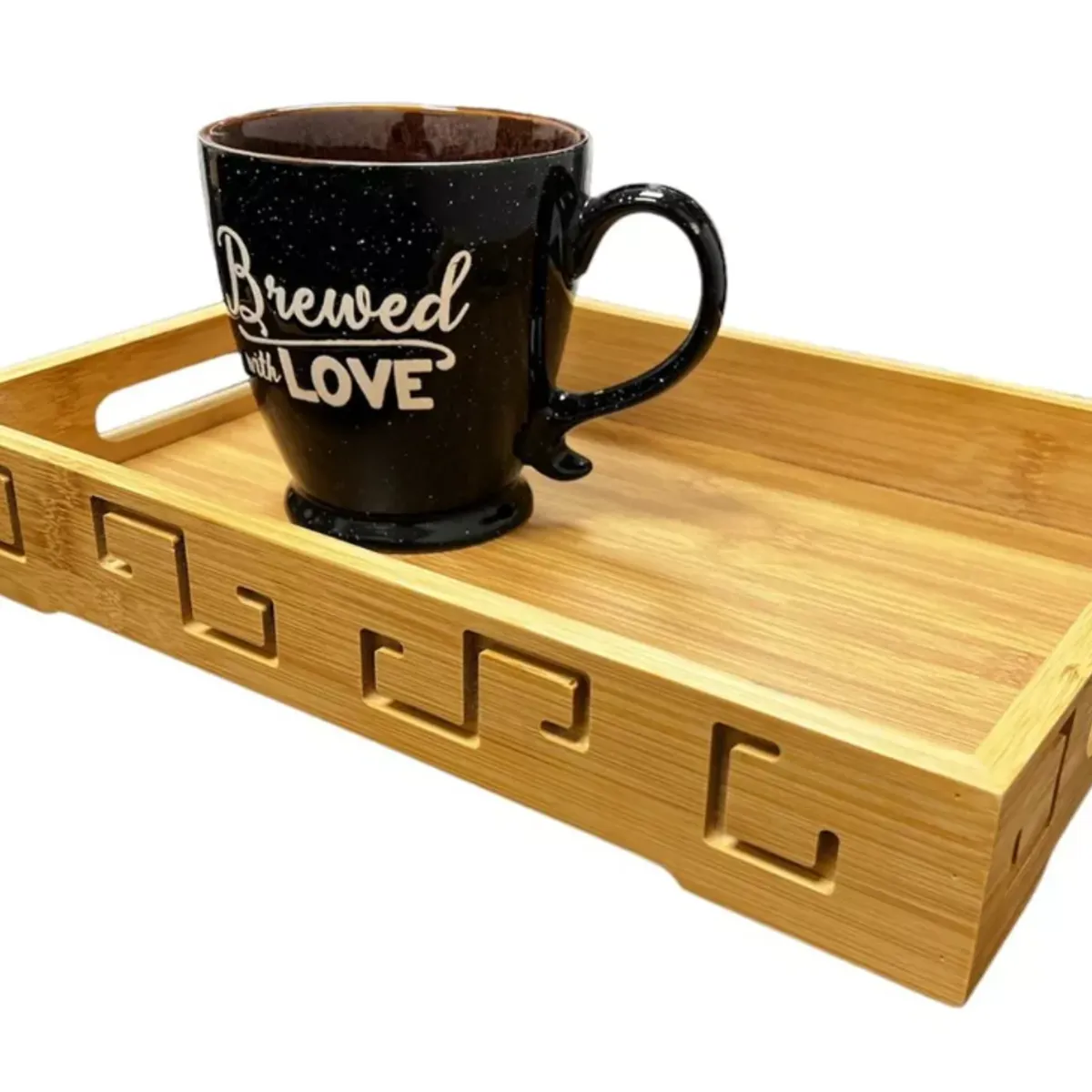 GENERICO - Bandejas De Madera Bandeja Desayuno Bandejas Garzon 33x22cm