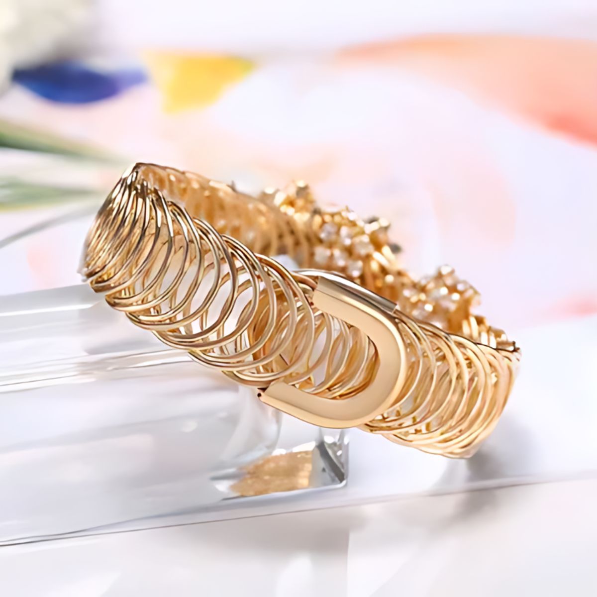QUARTZ - Reloj De Cuarzo Redondo Brillante Con Diamantes Para Mujer
