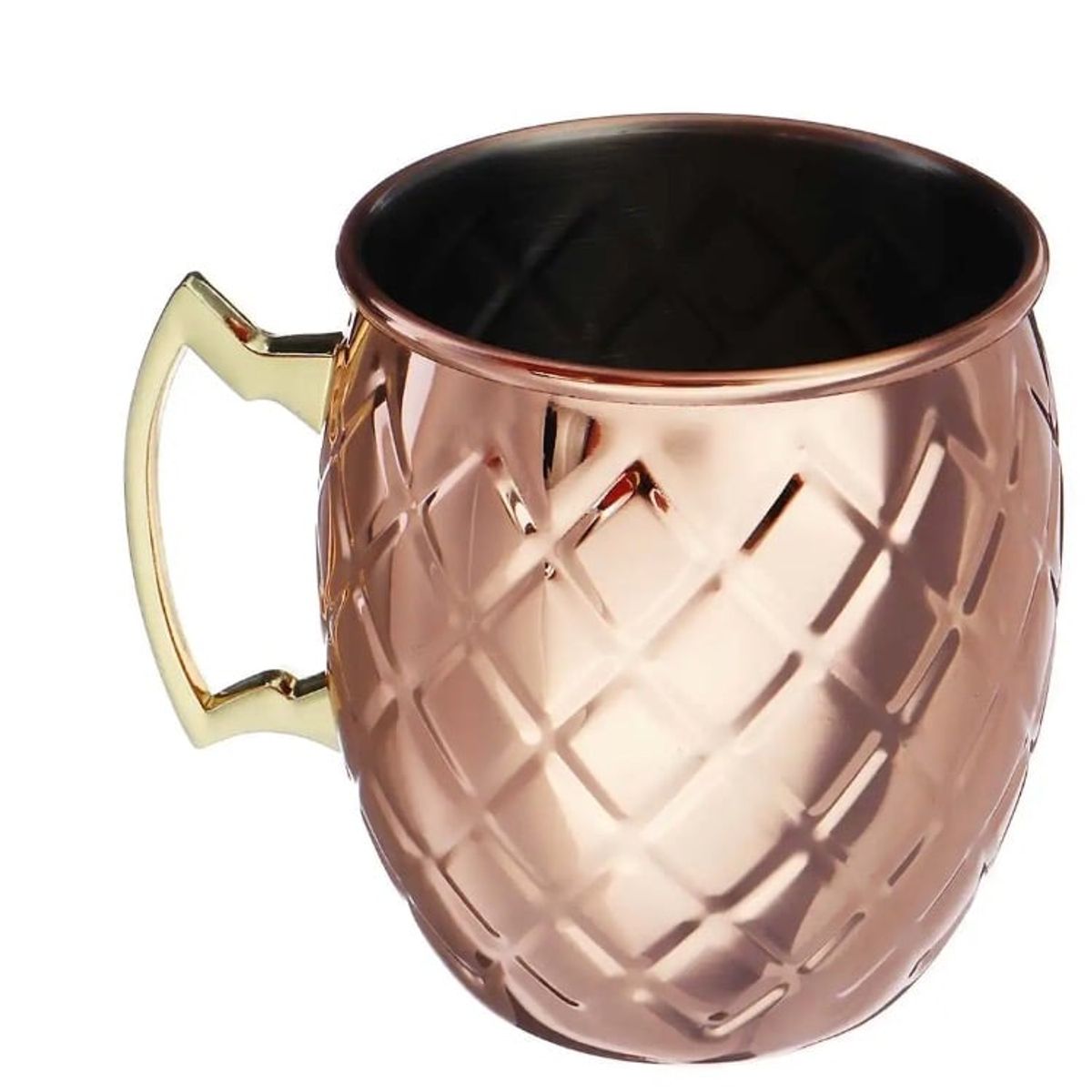 GENERICO - Pack x2 Tazon Mug de Acero Cobre Moscow Mule