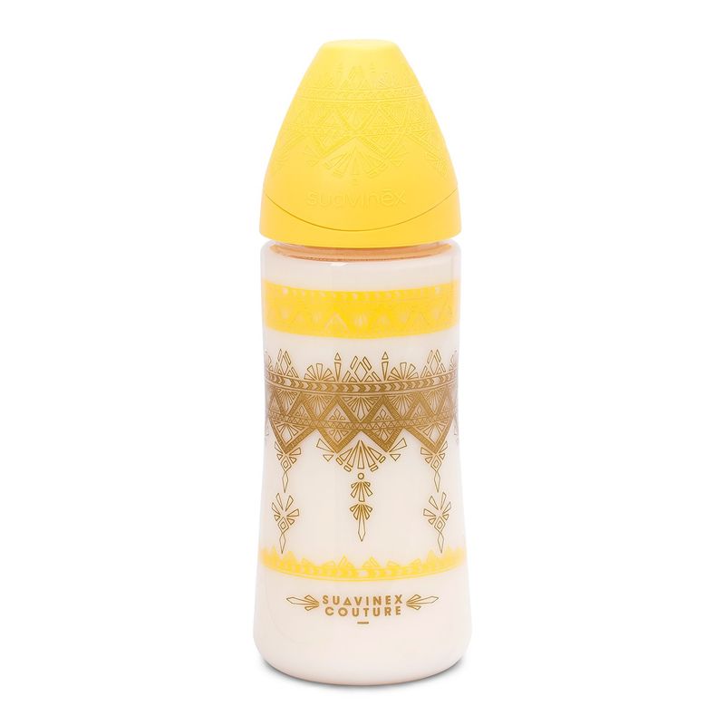 SUAVINEX - MAMADERA 360ML PREMIUM SILICONA  AMARILLO
