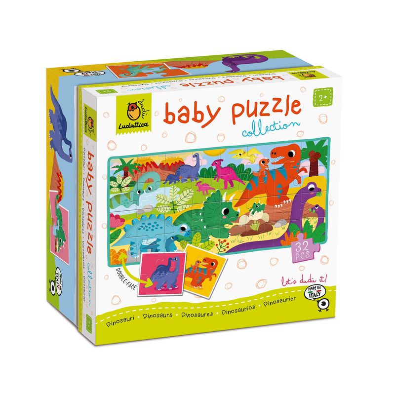 LUDATTICA - Puzzle de Colección Bebé Dinosaurio Ludattica