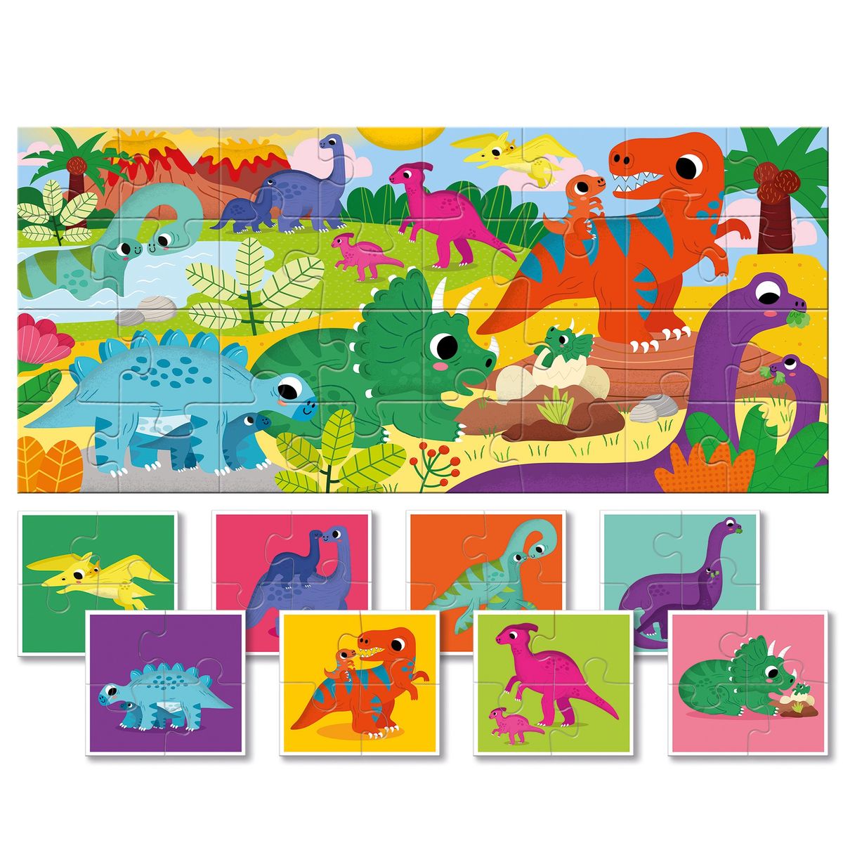 LUDATTICA - Puzzle de Colección Bebé Dinosaurio Ludattica