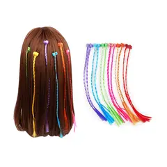 GLAM - Set De 6 Mechas De Colores Trencita Sorpresa Cumpleaños