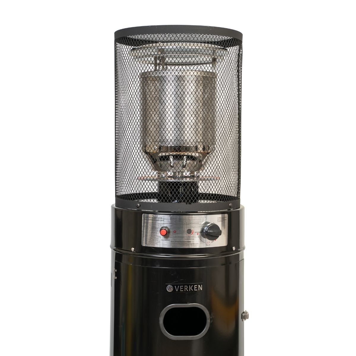 VERKEN - Estufa Exterior Gas Litt - Negro - Calefactor para Terrazas y Patios