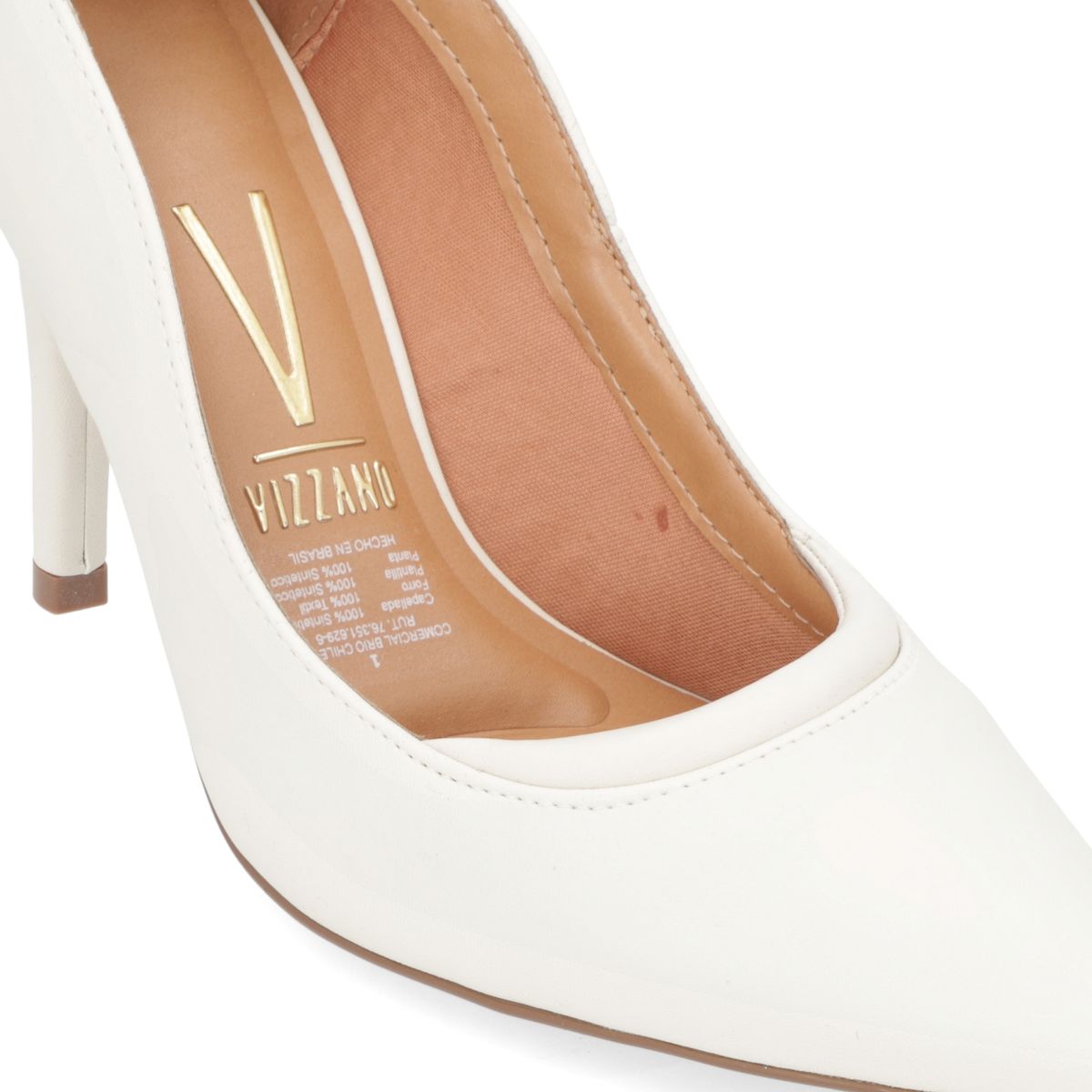 VIZZANO - Zapato Mujer Taco Aguja Stiletto Blanco Vizzano