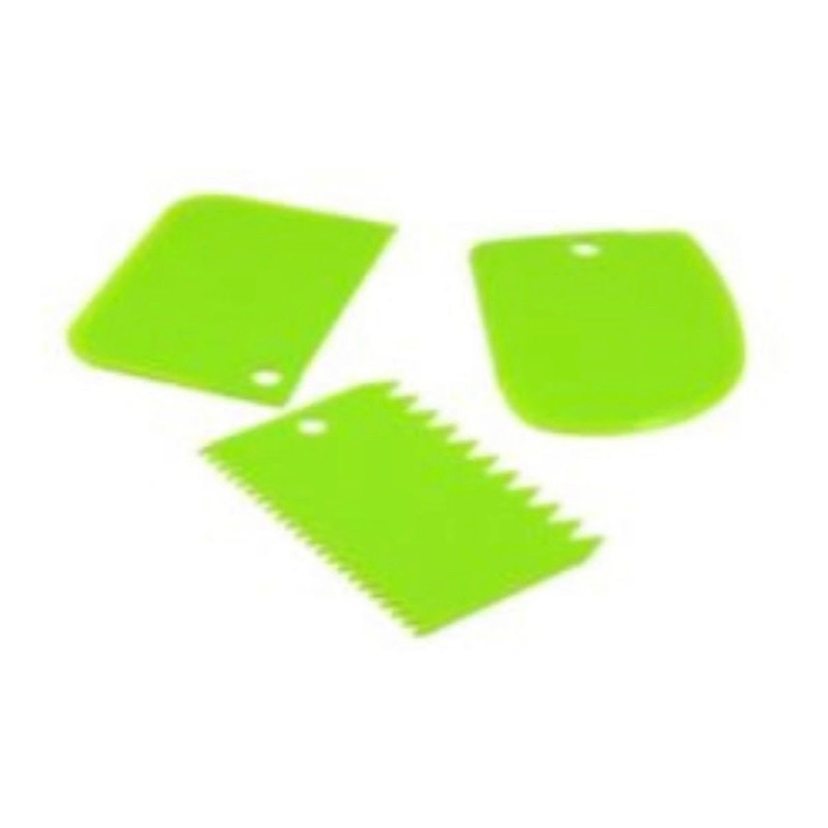 GENERICO - 3 Espátulas Plásticas, Raspar Crema, Mantequilla, Pastel, Masa, Torta