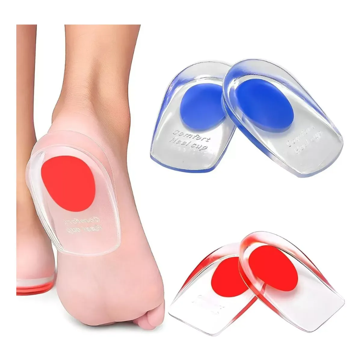 GENERICO - Taloneras Ortopédicas Plantillas Silicona Espolón Calcáneo