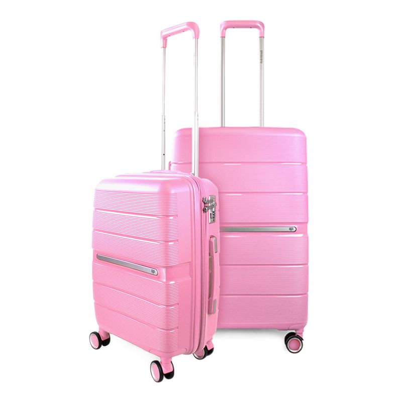 SWISS BAG - Pack 2 Maletas S+M rosada Xpos Swiss Bag