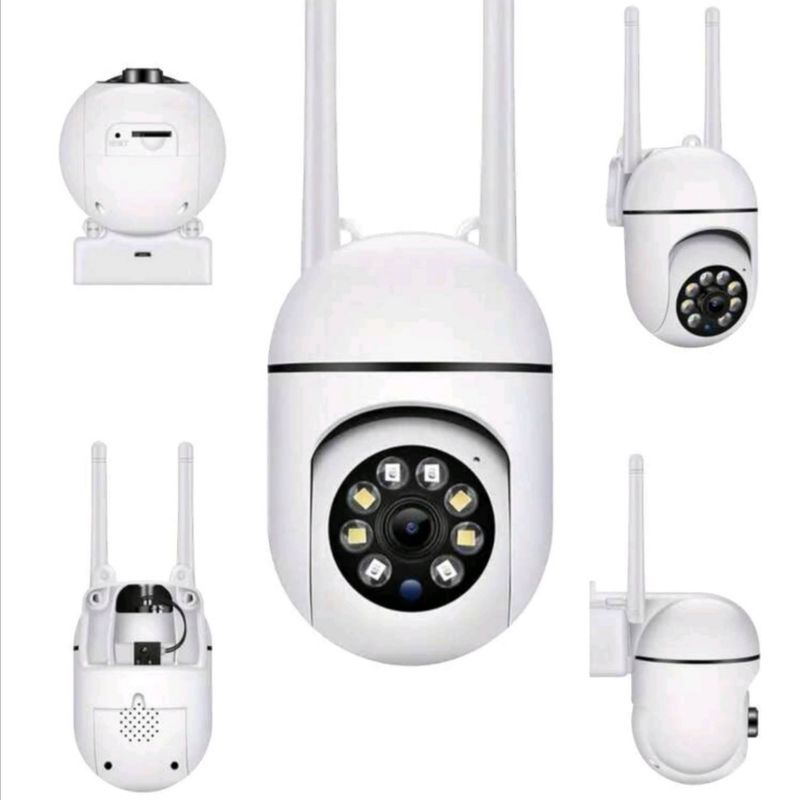 GENERICO - Cámara seguridad 360 grados, HD 1080P, visión nocturna a color, audio bidireccional.