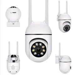 GENERICO - Cámara seguridad 360 grados, HD 1080P, visión nocturna a color, audio bidireccional.