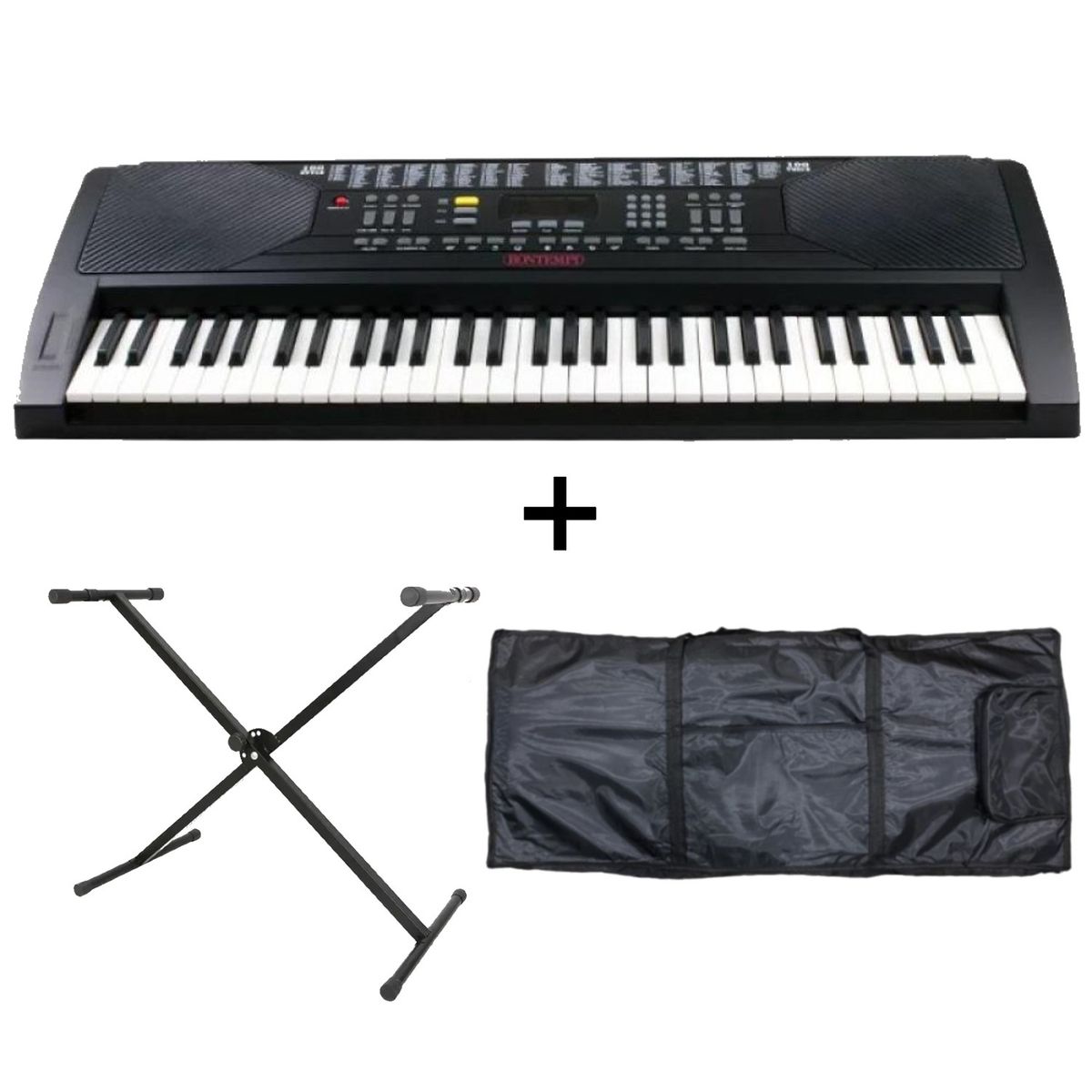 BONTEMPI - Teclado Electrico con Atril y Funda Bontempi NU Q-1XC F61HEB