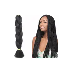 GENERICO - Set 5 Paquetes Kanekalon Para Trenzas Color Negro #1