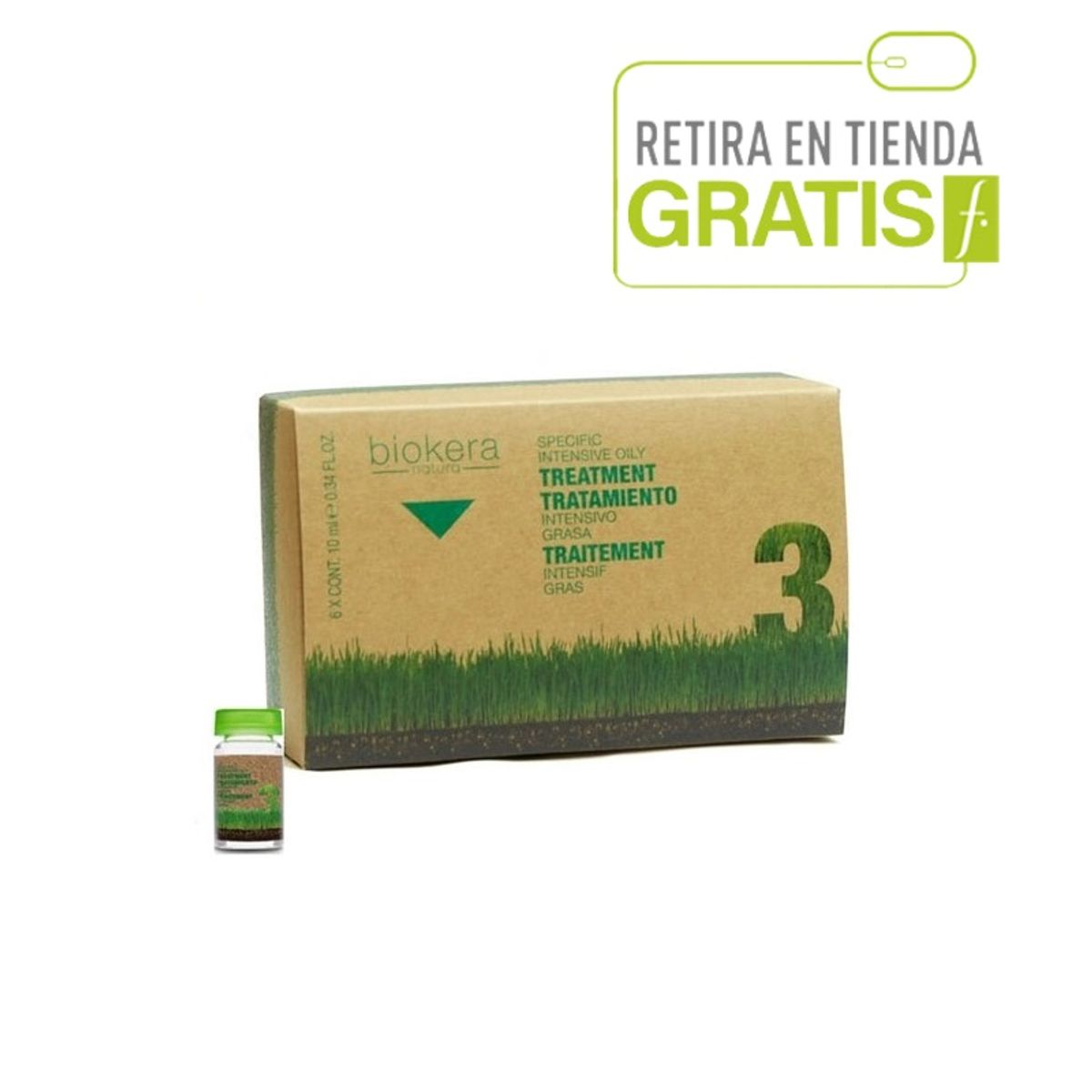 SALERM - SALERM Pack 6 Ampollas intensiva Cabellos Grasos Biokera