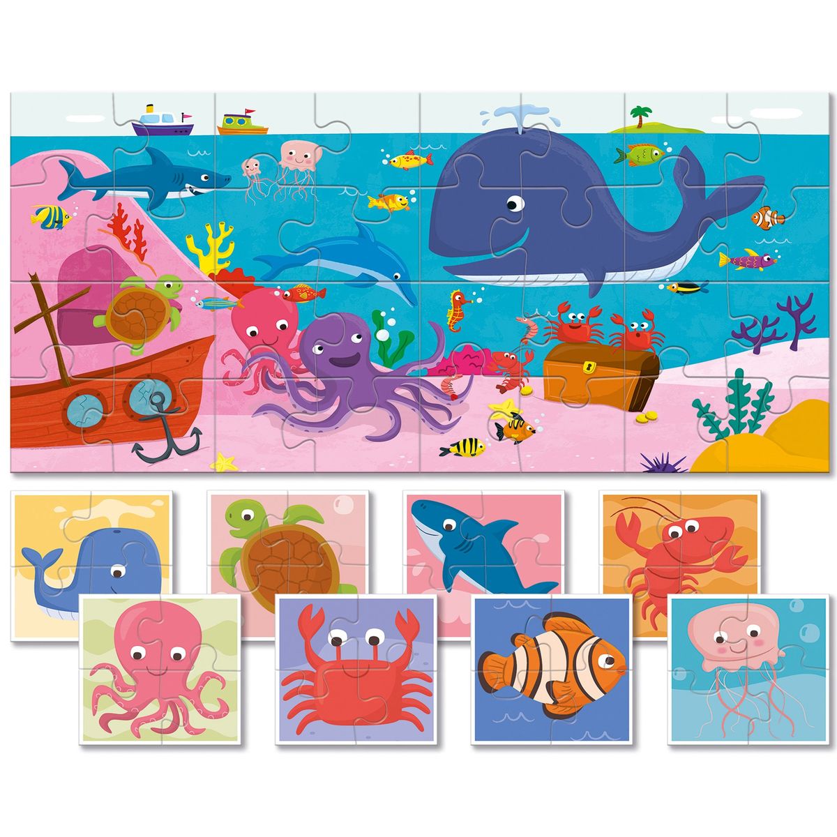 LUDATTICA - Puzzle de Colección Bebé El Mar Ludattica