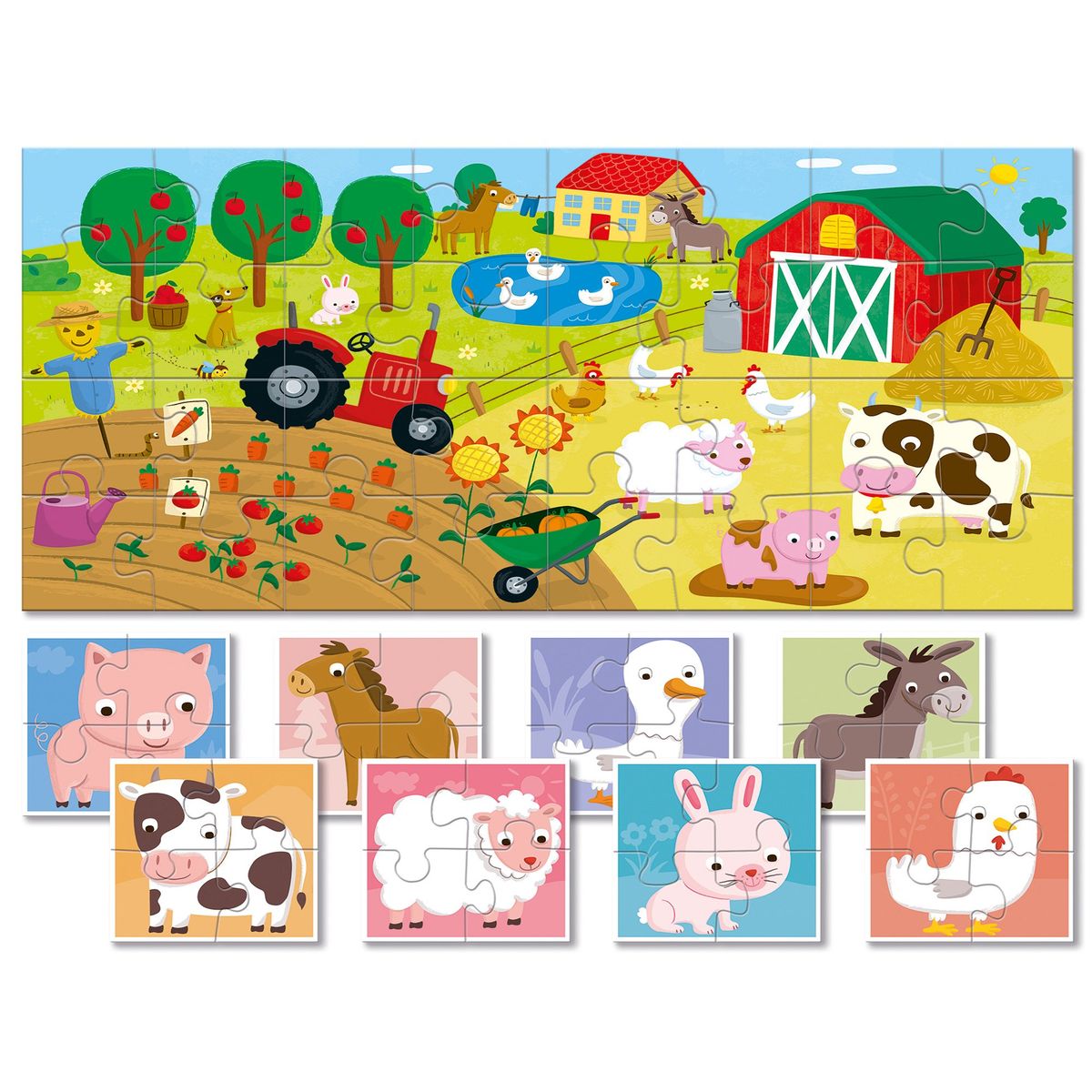 LUDATTICA - Puzzle de Colección Bebé La Granja Ludattica