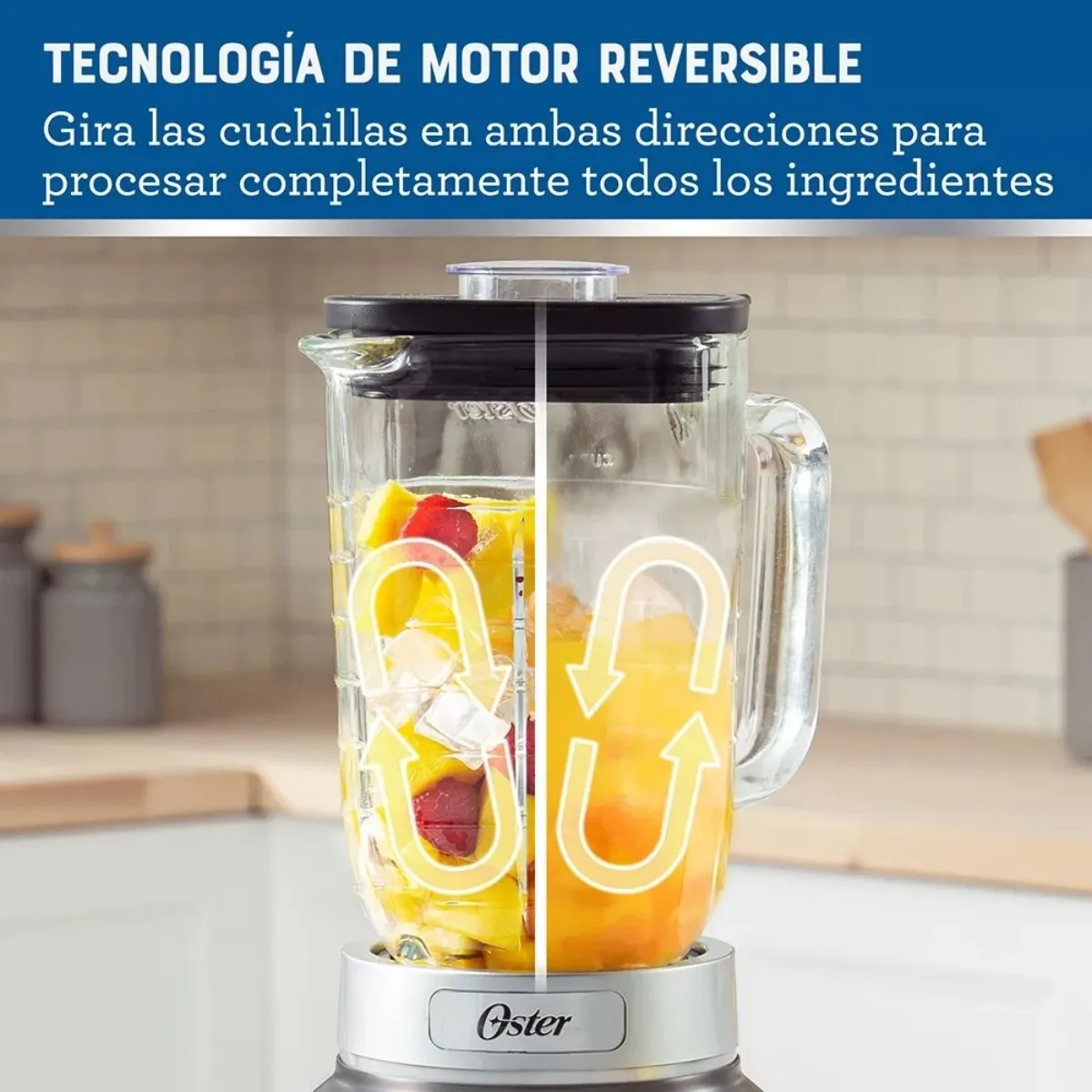 OSTER - Licuadora Osterizer® MAX con vaso de vidrio de 1750ml BLSTPBRGR-052