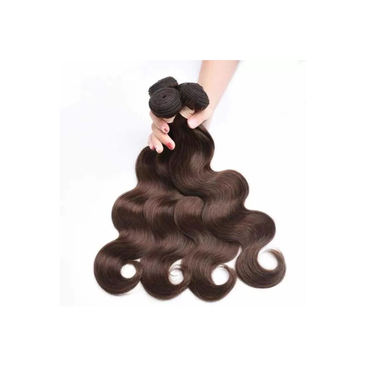 GENERICO - Onda Profunda Color Castaño Cabello 100 Humano 18pulgadas