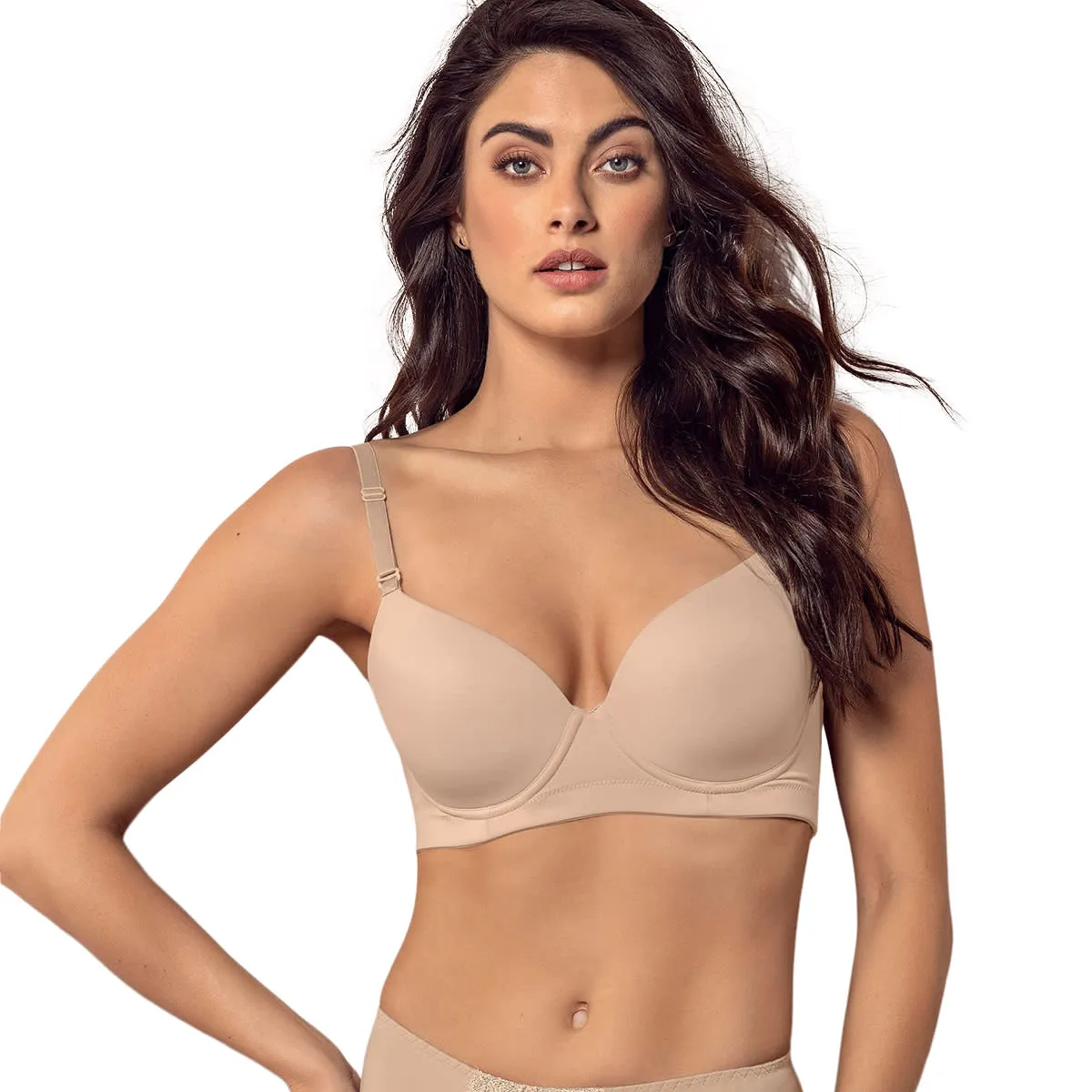 LEONISA - Sostén 71321 Realce Medio Beige