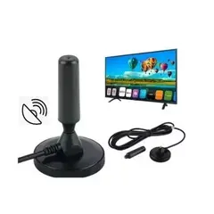GENERICO - Antena Tv Digital Abierta Metálica Con Imán Vhf Uhf
