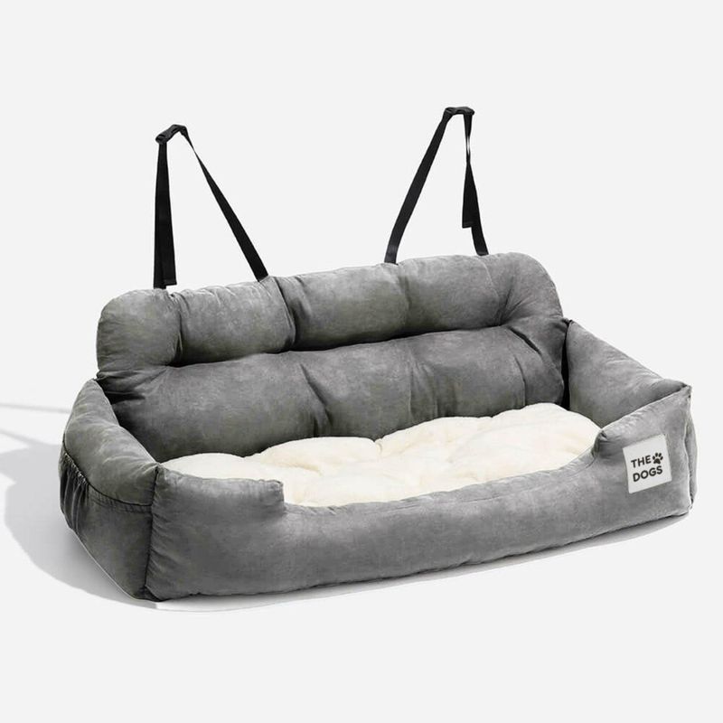 THE DOGS - Asiento de auto con cinturón de seguridad premium lavable waterproof the dogs