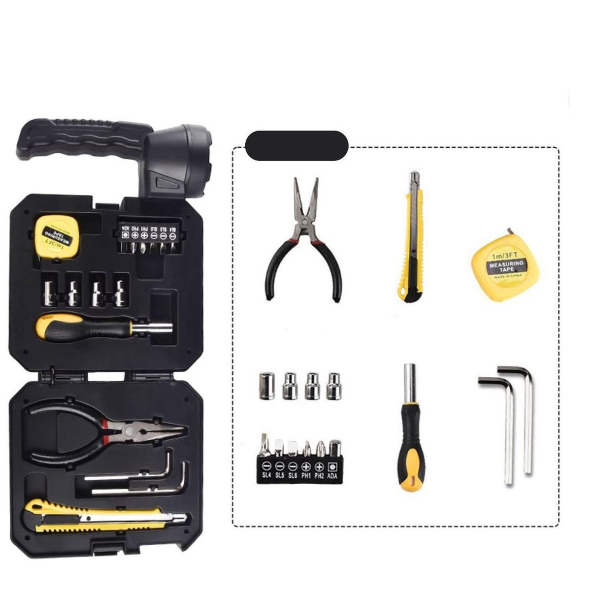 OEM - LAMPARA SOLAR PORTATIL CON KIT BASICO DE HERRAMIENTAS