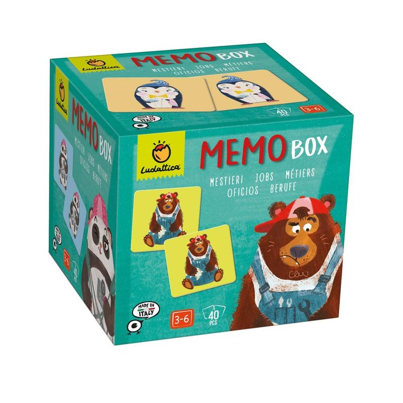 LUDATTICA - Memo Box Oficios 40 Piezas Ludattica