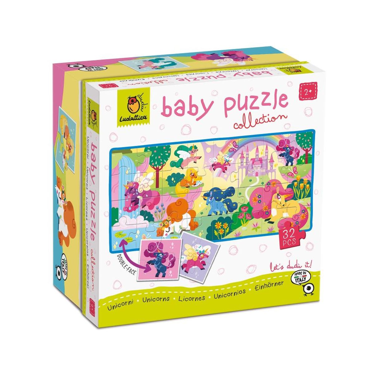 LUDATTICA - Puzzle de Colección Bebé Unicornios Ludattica