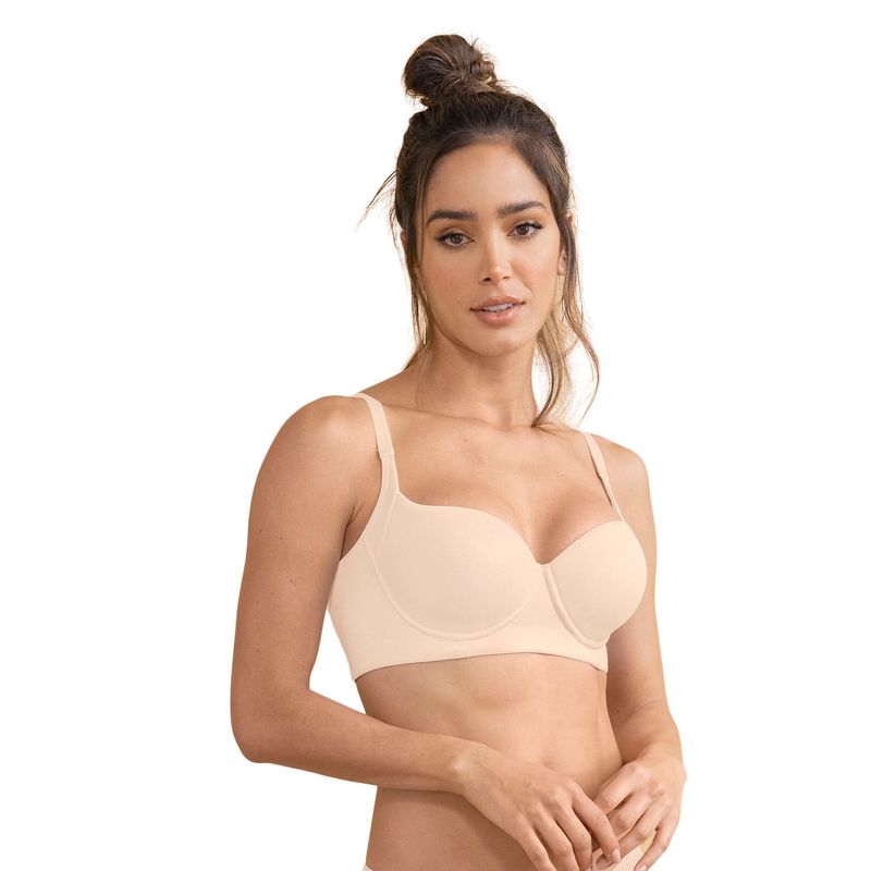 LEONISA - Sostén con buen cubrimiento de sisa y espalda 71339 Durazo