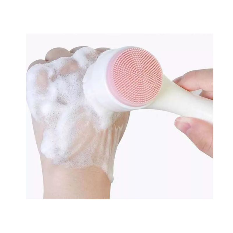 GENERICO - 12 Cepillo Manual De Limpieza Facial Doble Cara Exfoliador
