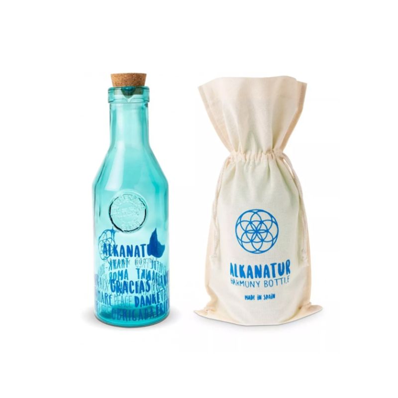 ALKANATUR - Botella Solarizada Azul Harmony - Salud y Armonía