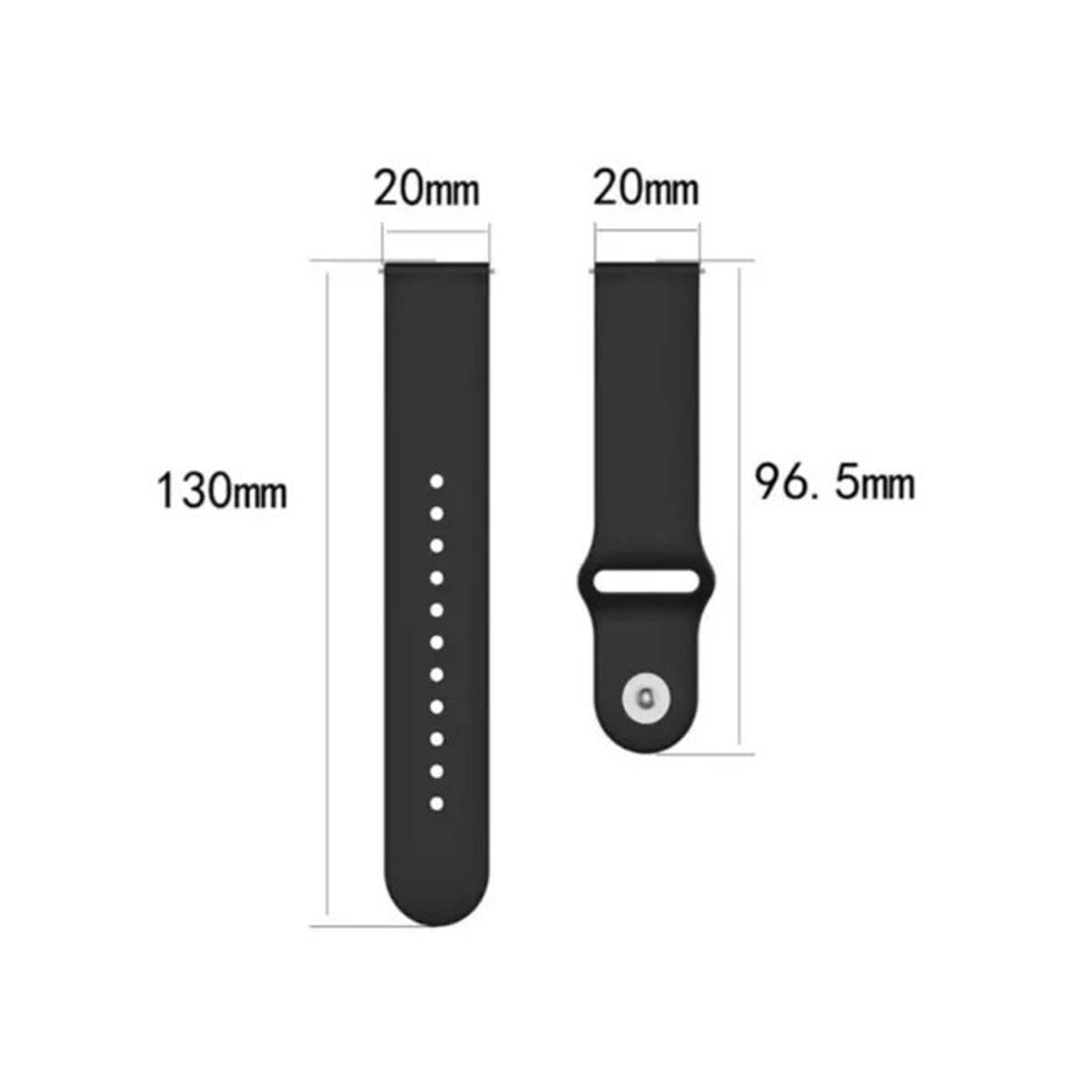 GENERICO - Correa Compatible Amazfit Bip Gts Huawei Garming 20mm Gris C