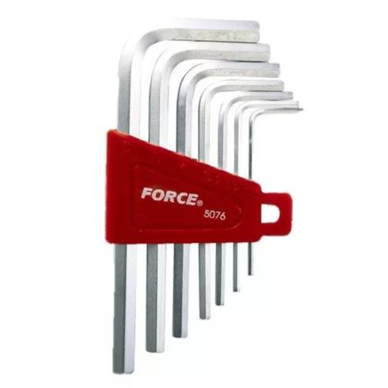 FORCE - Juego De Llaves Allen 1.5- 6 Mm. 7 Pzas. (5076), Force