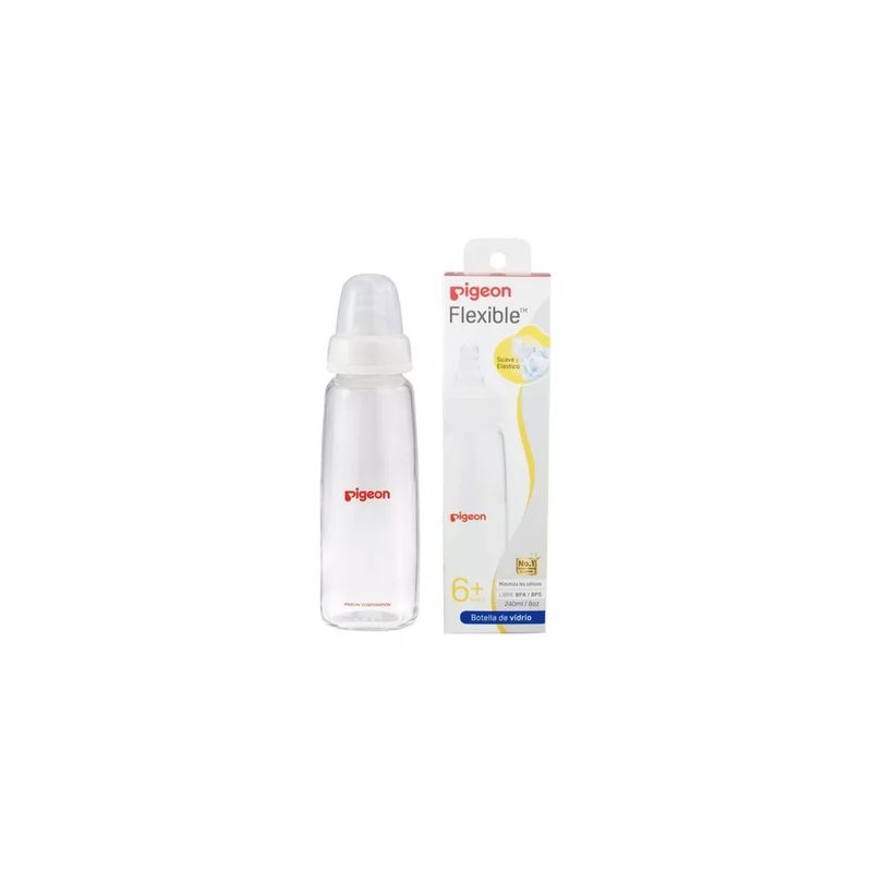 PIGEON - Mamadera Boca Estandar Vidrio Pigeon 240ml