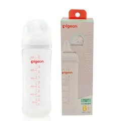 PIGEON - Mamadera Boca Ancha Plástica 330 Ml