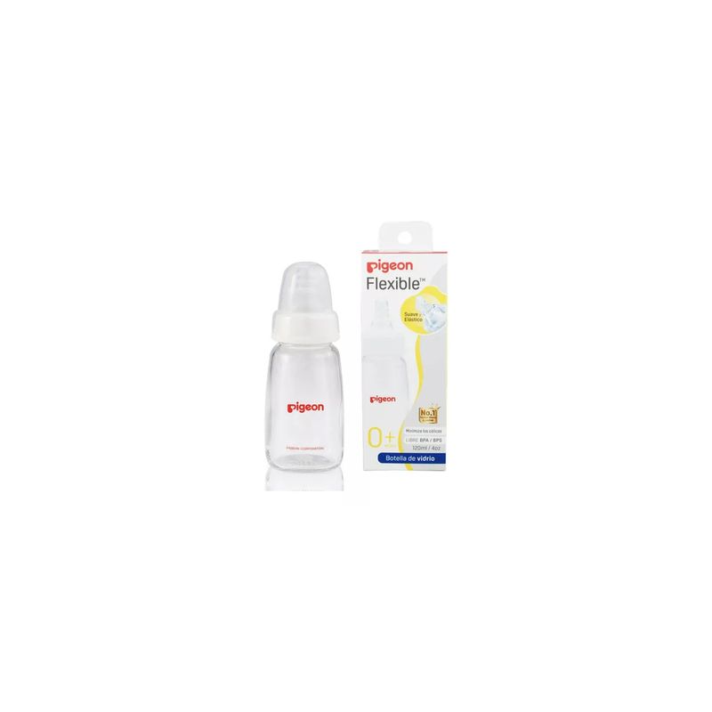 PIGEON - Mamadera Boca Estandar Vidrio Pigeon 120ml