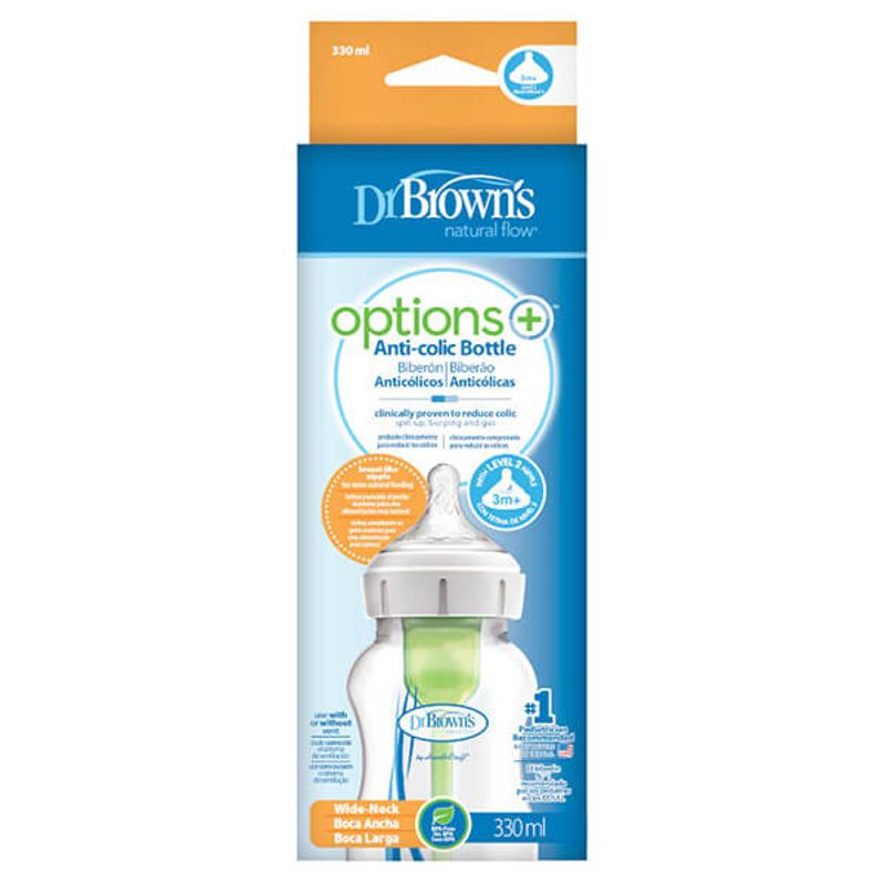 DR BROWNS - Mamadera Boca Ancha Options+ 330 Ml Dr Browns