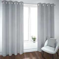 ELIZABETH PEPER - Set de Cortinas Blackout 2 Paños de 140 x 220 cm Gris Perla